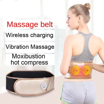 

Rechargeable Waist Heating Massager Moxibustion Hot Compress Vibrate Warm Belt Relieve Fatigue Relax Muscle Waist Physiotherapy