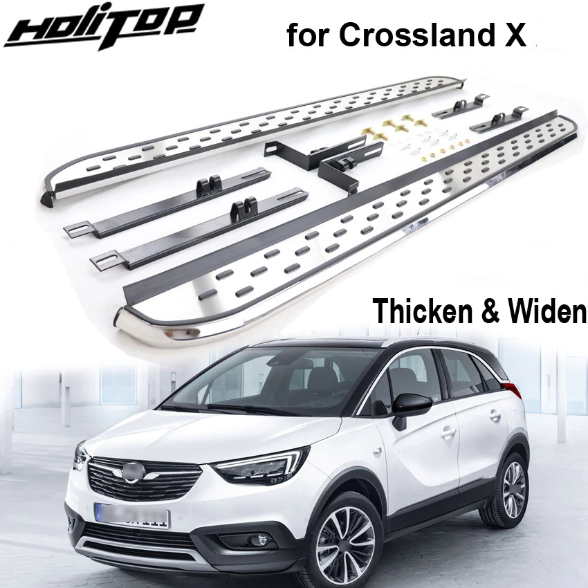 Новое поступление боковая подножка для Opel Crossland X 2017 2018 2019 2020 утолщенная и