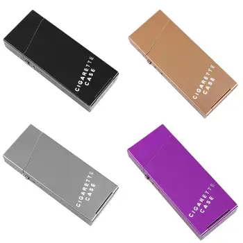

Women Slim Metal Cigarette Box Cigarette Case Aluminum Gift Box Holder