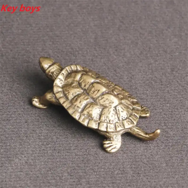 真ちゅう製亀銅マネータートルコレクタブル中国彫刻アニマルビブ海タートルゴールド亀絶妙な小像 Figurines Miniatures Aliexpress