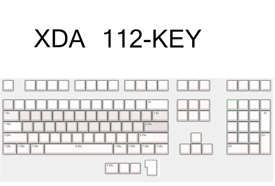 Светильник, белый, серый, PBT, пустые, XDA, брелки ANSI ISO Cherry Mx для механической клавиатуры Xd64, Xd60, Xd68, Xd84, Xd96, планка 87, 104, Tkl