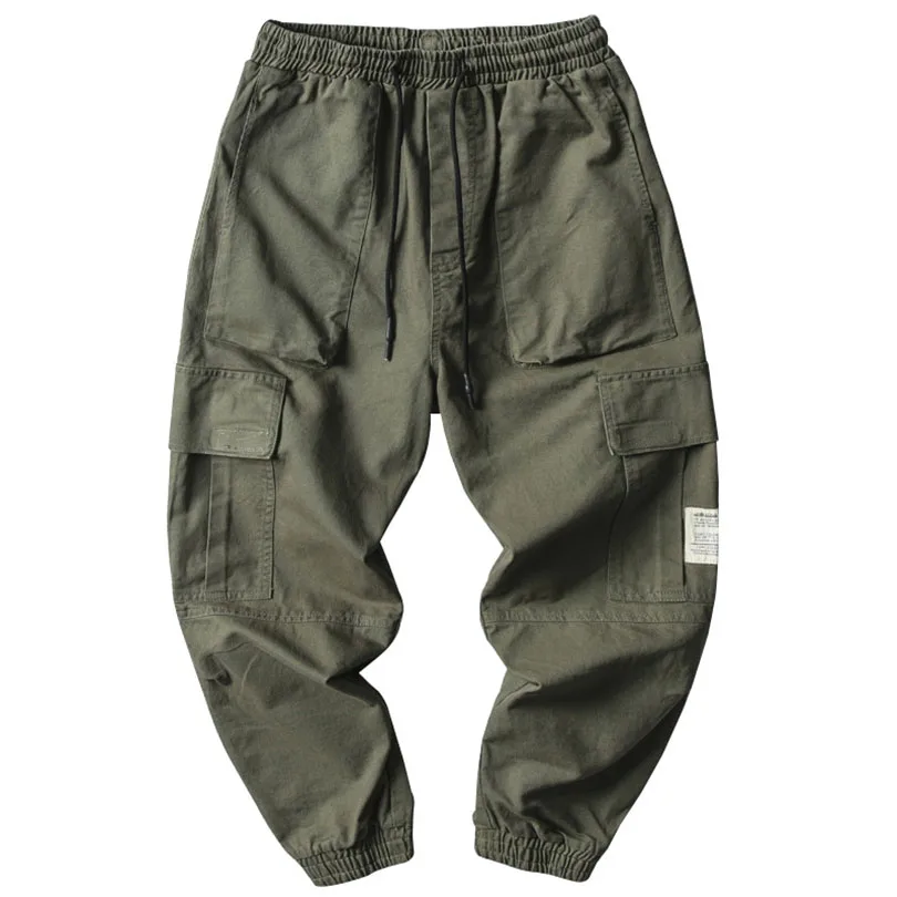 Spring Autumn Cotton Sports Trousers Men Tactical Boys Jogging Cargo Pants Male Joggers Casual Multi-pocket Men\'s Clothing 2023