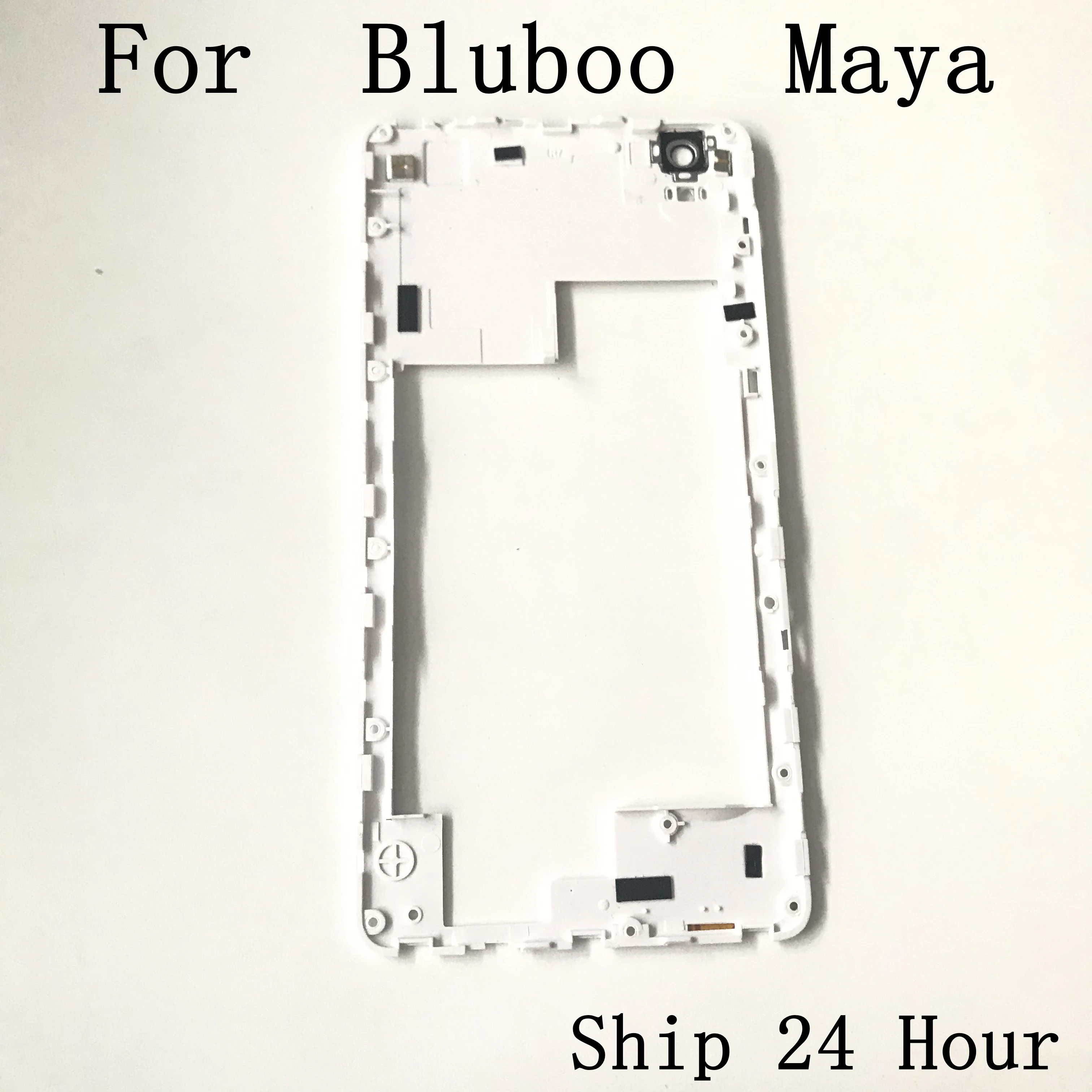Bluboo Maya используется задняя рамка Оболочка Чехол + камера Стекло Объектив для