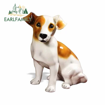 

EARLFAMILY 13cm x 10.6cm For Jack Russell Terrier Car Bumper Stickers Vinyl Car Wrap Decal Waterproof Occlusion Scratch