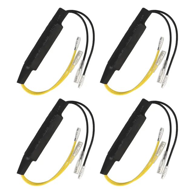 Set Of 4 Motorcycle Load Resistors For LED Turn Signals - 10 Ohm 10W, 12V, Fix Hyper Flash 7 thumbnail image