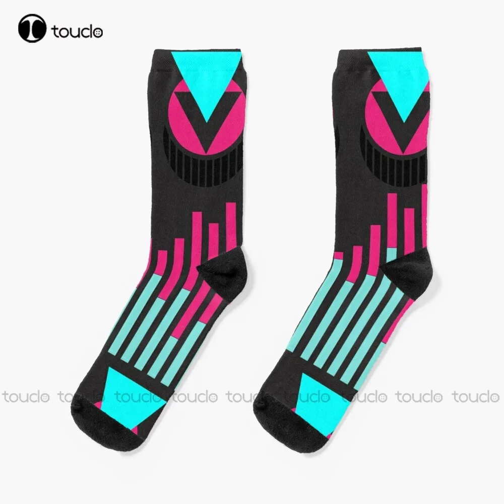 

Neo Tokyo Inspired Socks Mens Athletic Socks Personalized Custom Unisex Adult Teen Youth Socks 360° Digital Print Christmas Gift