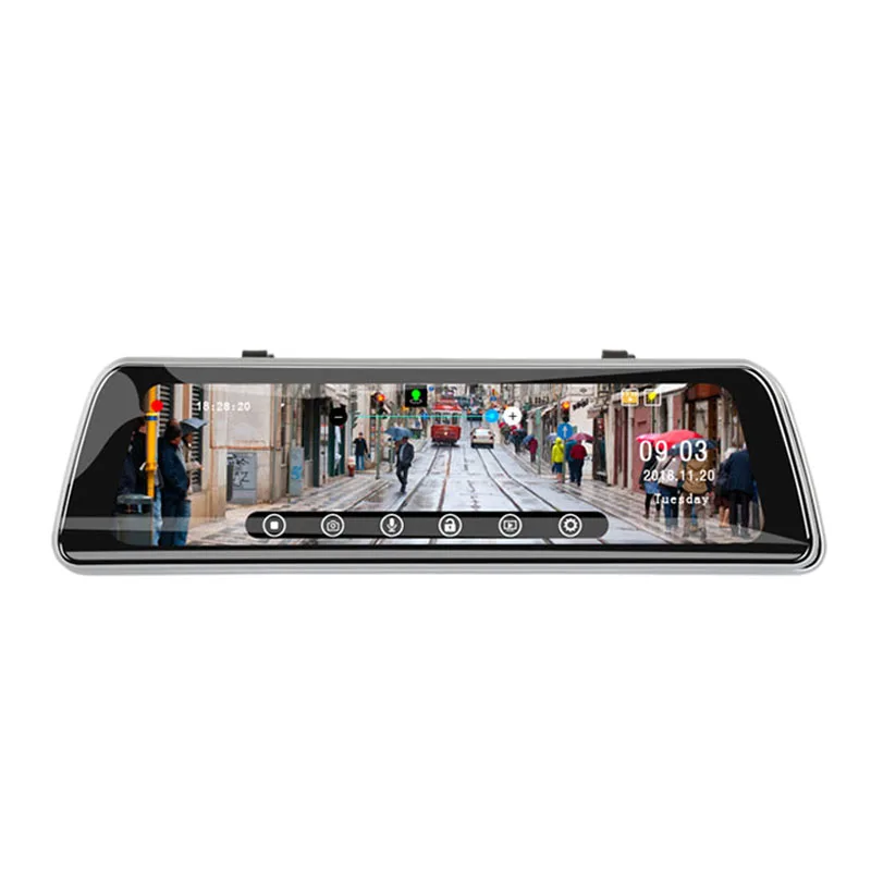 S2 10 дюймов Двойная Камера авто РЕГИСТРАТОР gps регистратор тире камера DVR детектор