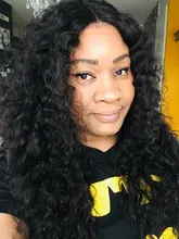 Miss-pelucas de cabello humano brasileño para mujeres negras, sin pegamento, ondas profundas rizadas, 13x4, con encaje Frontal, Frontal suizo, mojado y ondulado