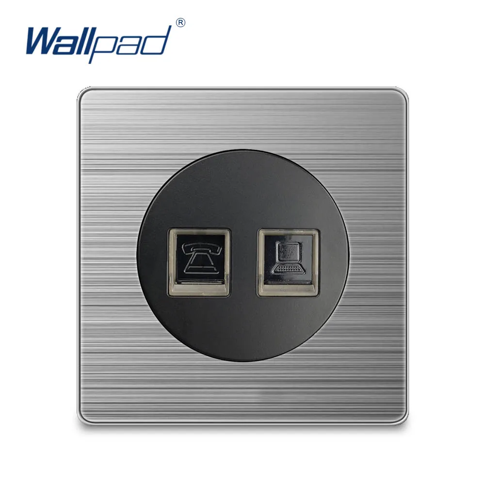 Настенная розетка для электропитания Wallpad 2020 стенная панель из нержавеющей стали