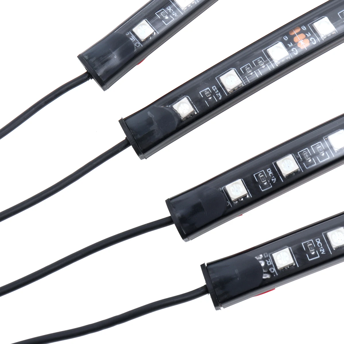 5050-18smd 8 цветов RGB музыкальное управление, украшение салона автомобиля, светодиодный светильник на шасси автомобиля, неоновая полоса дистанционного управления, горячая распродажа