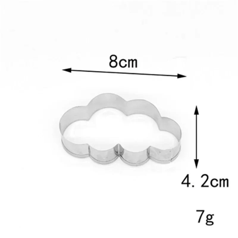 Рождественские облака форма из нержавеющей стали форма для печенья помадка штампы для резки торта тиснение формочка для печенья выпечка кондитерские формы инструмент