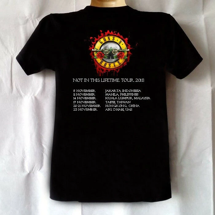 

Guns n Roses World Tour 2018 not in this lifetime t shirt S-3XL