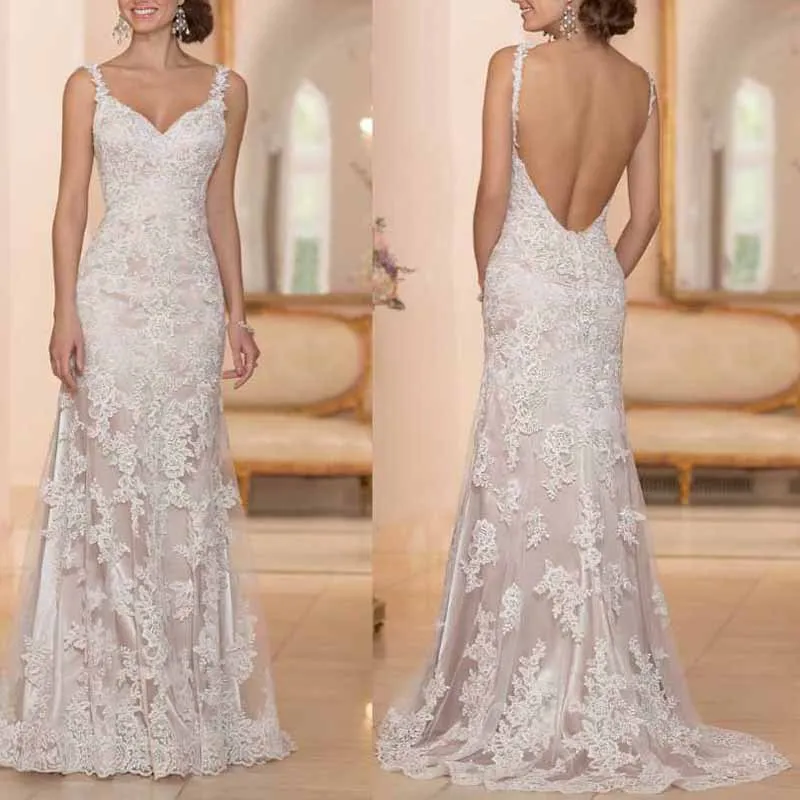 Sexy Kant Mermaid 2018 Vestido De Noiva Schouderbanden Tulle Applicaties Robe De Mariage Kan Custom Moeder Van De Bruid jurken Sexy Kant Mermaid 2018 Vestido De Noiva Schouderbanden Tulle Applicaties Robe De Mariage Kan Custom Moeder Van De Bruid jurken