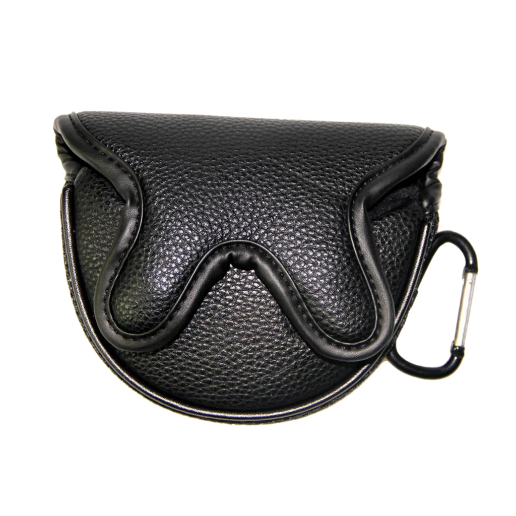 Golf Putter Cover,Putter Headcovers Mallet Putter Head Cover Leather Golf Putter Cover Mallet with Magnetic Closure