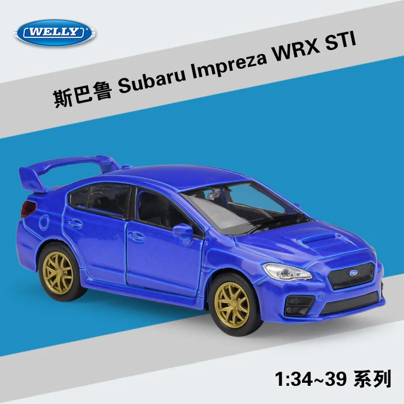 Welly 1:36 литой под давлением сплав модель автомобиля игрушка для Subaru Impreza WRX STI
