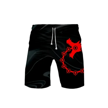 

The Seven Deadly Sins Board Shorts Mens Jogging 3D Printed Casual Summer Anime Sweatpants Men Plus Size Breathable Cartoon
