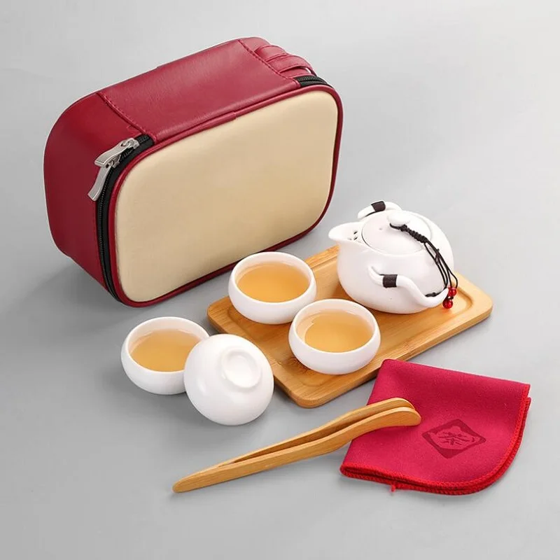 Portable Travel Tea Cup Set Kung Fu Tea Set