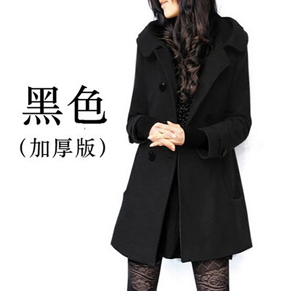 Рисунок 3 - Женское двубортное пальто средней длины