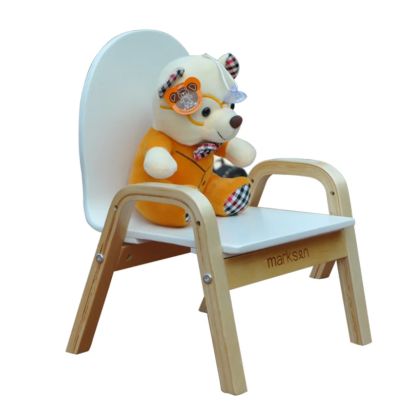 

Children's Chair Back Chair Home Solid Wood Shoes Bench Small Bench Non-slip Thickening Kindergarten Baby Eating Chair