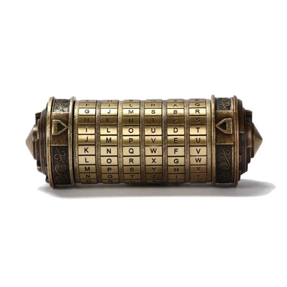 Развивающие игрушки металлические замки-криптекс идеи подарка да Винчи кодовый замок для женитьбы любовника побега камерный реквизит получить 2 бесплатных кольца с коробкой