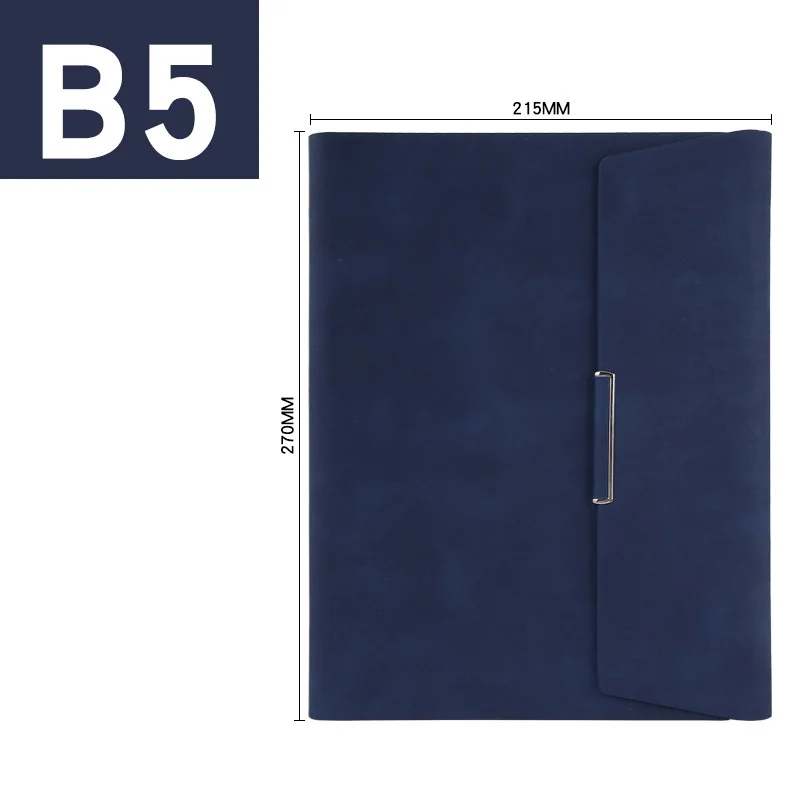 A5 B5 записная книжка со спиральными складками записная книжка бизнес Bullet Journal Line планировщик Органайзер для путешествий Снова в школу - Цвет: B5 Blue