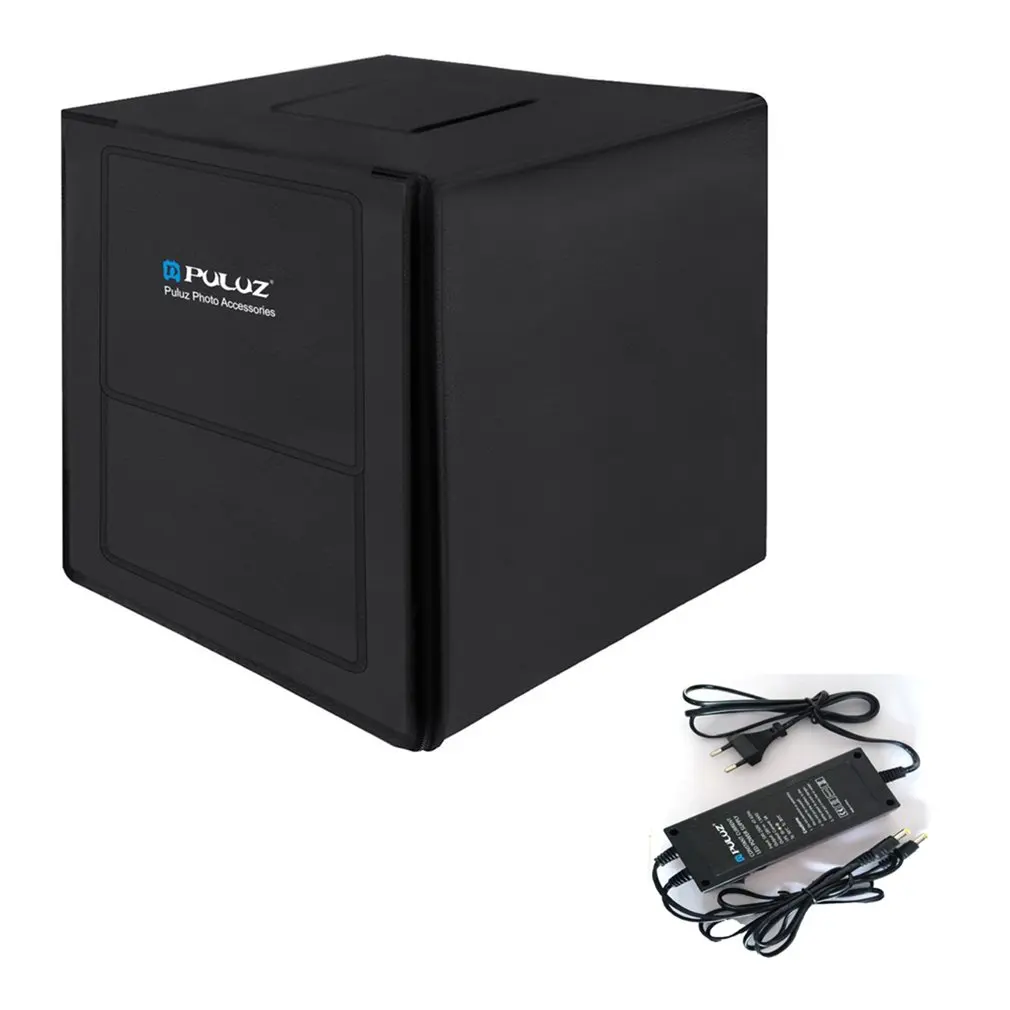 

PULUZ 80cm Photo Studio Softbox EU Plug Lightbox White Light Photo Lighting Studio Shooting Tent Box Kits & Photography Backdrop