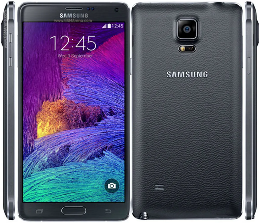 Разблокированный samsung Galaxy Note4 N910C четырехъядерный 5,7 дюймов 32 Гб Поддержка NFC с отпечатком пальца в мобильном телефоне