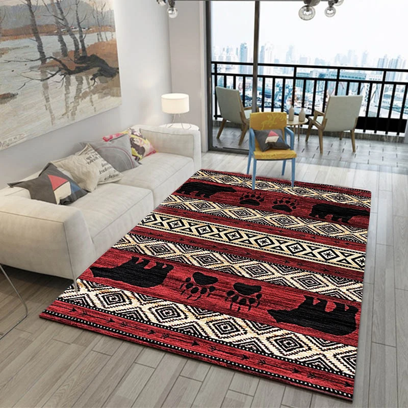 Марокканский винтажный ковер в гостиной чайный столик спальня комната полный прикроватный ковер домашний большой ковер коврик