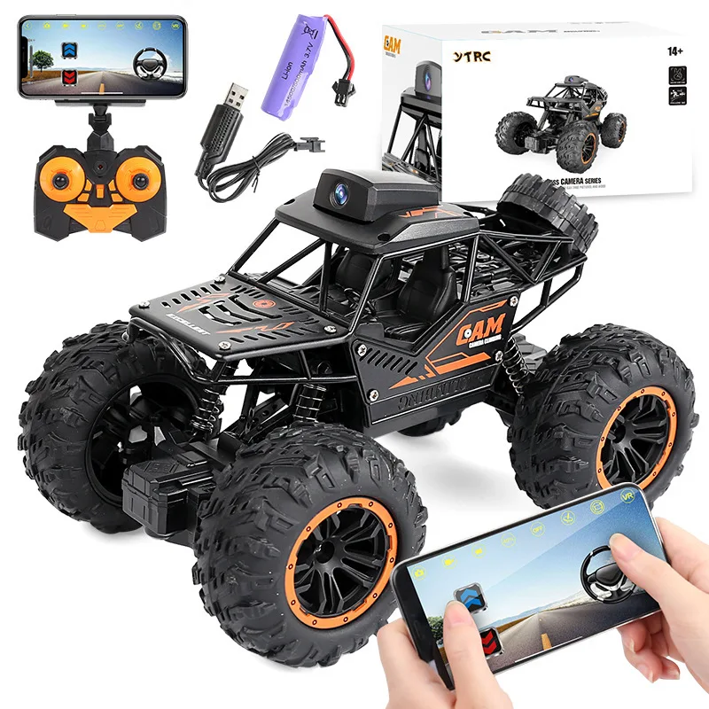 rc race tracks near me New RC Car 720P 1080P HD Camera Metal Frame High-speed  Remote Control Truck Vehicle Climb Car Toy for Boys rc trucks 4x4