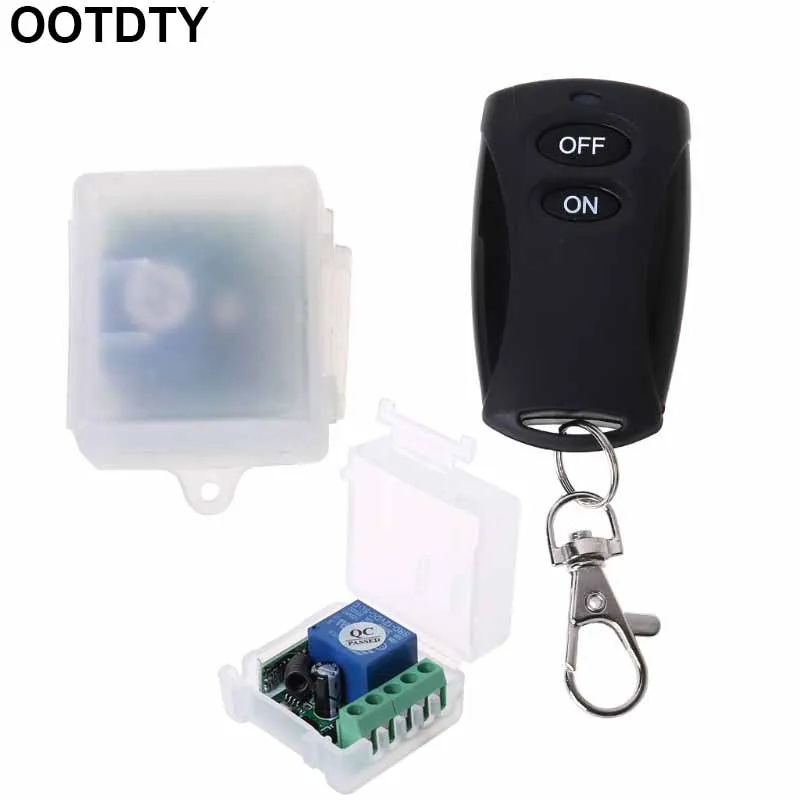 

DC12V Wireless Remote Control Switch 315/433MHz Transmitter Receiver for House Mall Electronic Mobile Cars Motorcycle Door Use
