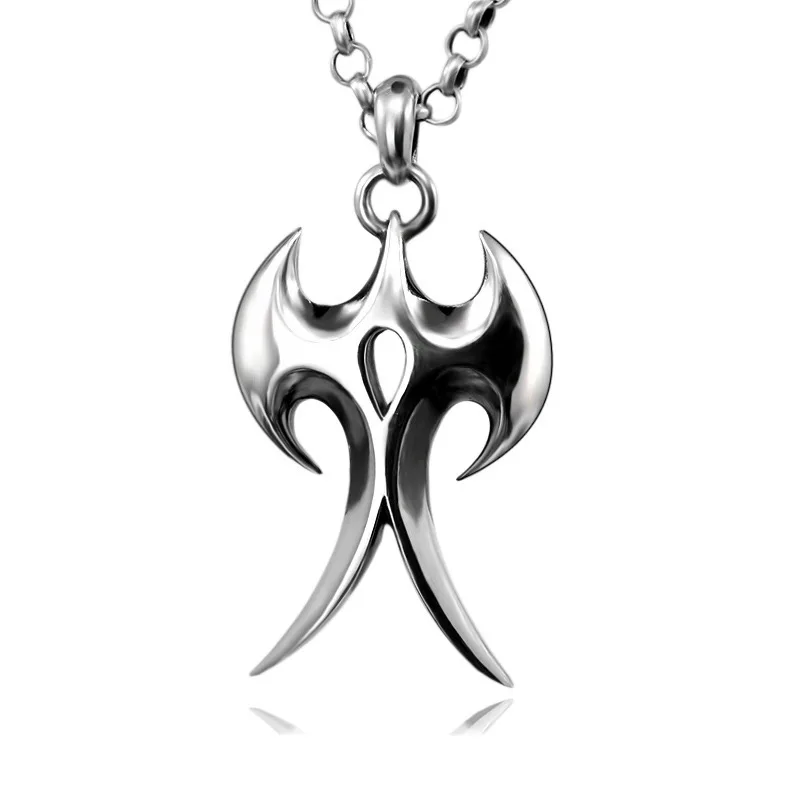

style silver S925 Thailand pure handicraft men's personality European and American necklace series pendant cross border