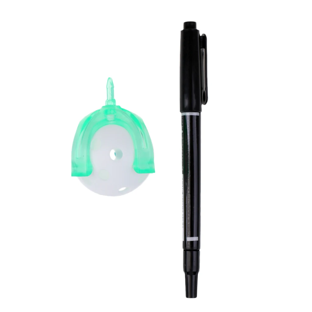 Golf Ball Liner Line Marker Drawing Alignment Tool Ball Pick Up Tool Plus Pen & Ball Golf Accessories Blue Pink Green