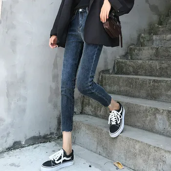 

TOTOB High Waist Denim Stretch Jeans Women Spring 2020 Vintage Skinny Jeans Woman High Waist Jeans For Women Pantalon Femme