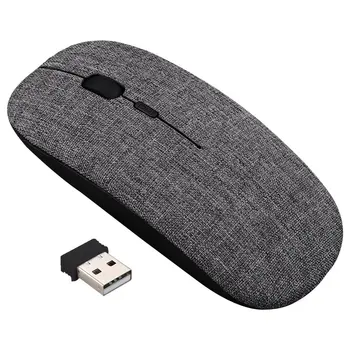 

Rechargeable Wireless Mouse Handmade Fabric Ultra Thin Optical Usb Mouse Receiver Mute Wireless Mouse For Laptop