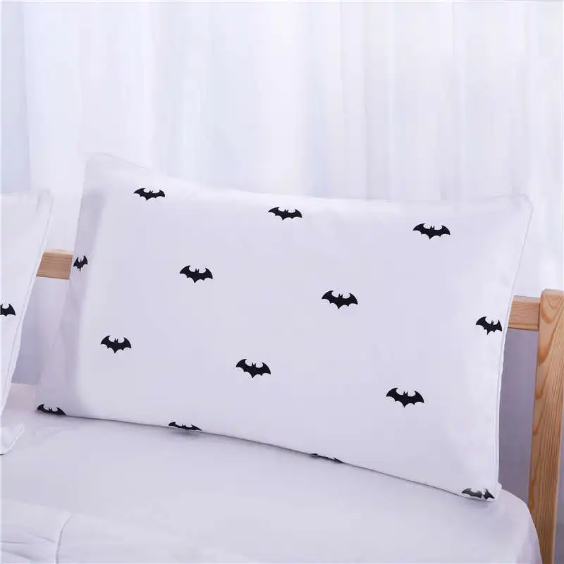 High Quality Bedding Set Bat-man Pattern Bed Linings Duvet Cover Bed Sheet Pillowcases Cover Set For 1.2/1.5/1.8/2/2.2m Bed