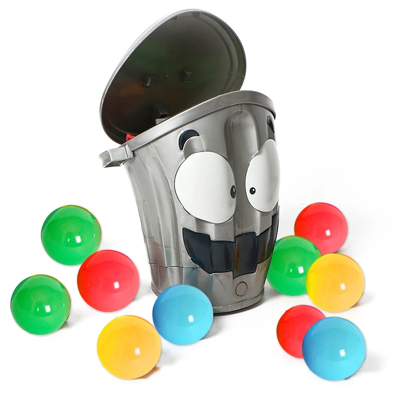 

Magic Electronic Motorized Bin Toy Try Throwing Paper Balls Into The Moving Crazy Trash, Indoor Competitive Shooting Game Toys