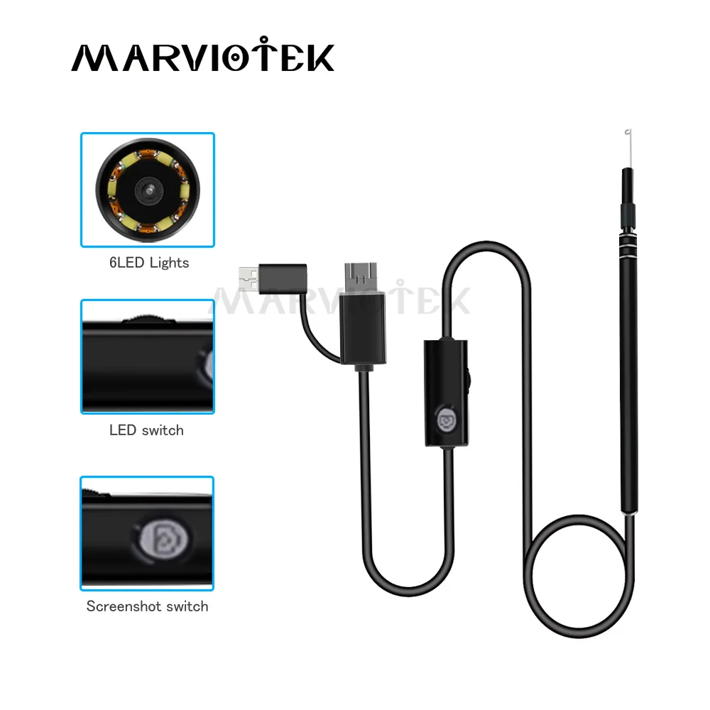 Многофункциональный USB инструмент для чистки ушей HD визуальная ложка для ушей с мини-камерой ручка для ушей уход за ушами для очистки ушей эндоскоп
