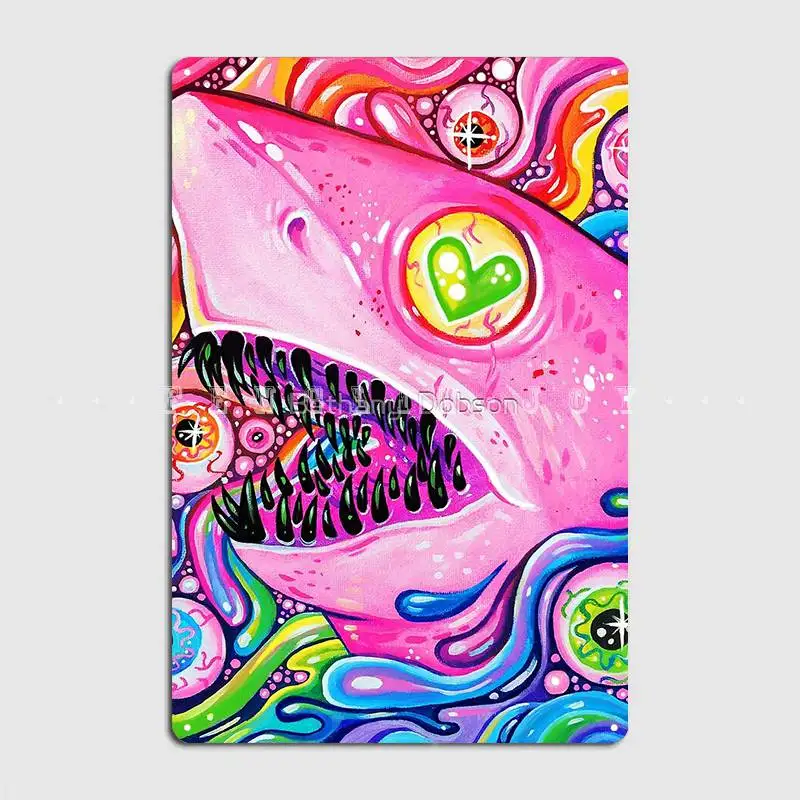 

Металлический плакат Glittershark, плакат для клувечерние, клуба, бара, дизайнерские пластины, жестяной плакат