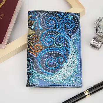 

Special Shaped Diamond Painting Creative Leather Hot Selling Durable Delicate Multi-function Passport Protection Cover