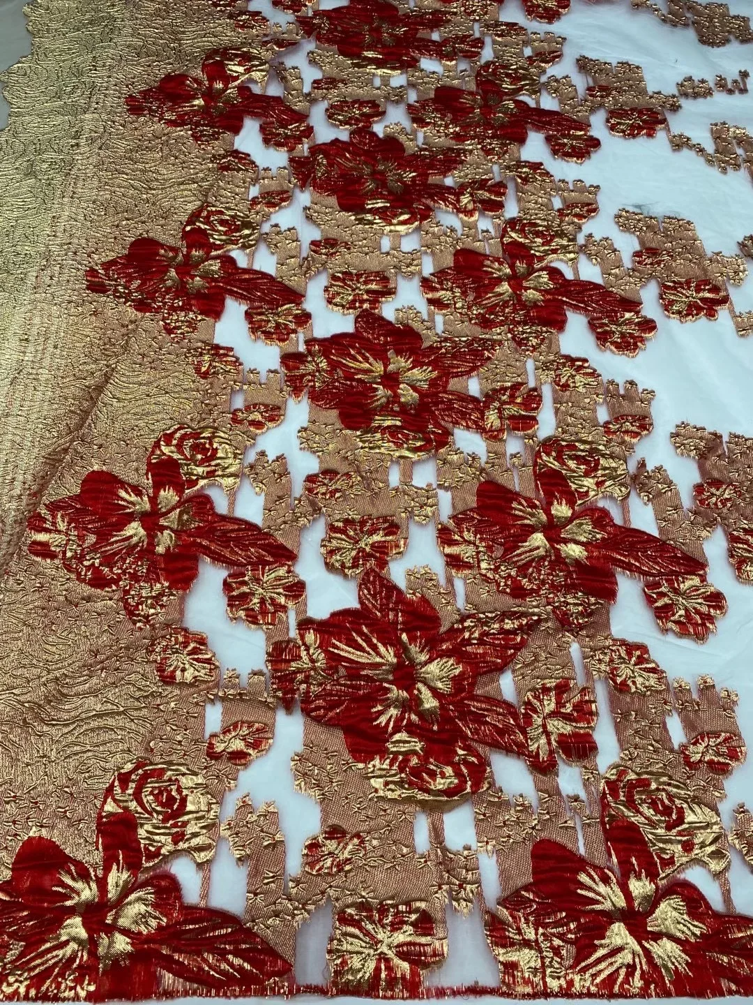 African Damask Lace Fabric 2021 High Quality Jacquard Lace Fabric, Sewing Nigerian Wedding