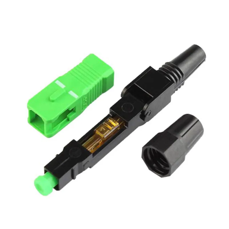 200 шт./кор. FTTH SC APC Одномодовый волоконно-оптический SC APC Быстрый разъем SC APC ftth волоконно-оптический Быстрый разъем