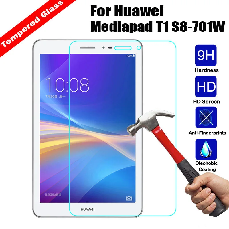 Ultra-Clear-Screen-Protector-For-Huawei-Mediapad-T1-8-0-S8-701W-Tempered-Glass-Tablet-Protective