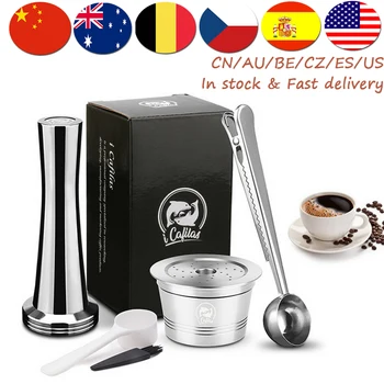 

Capsule For Nespresso Reutilisable Inox 2 In 1 Usage Refillable Capsule Crema Espresso Reusable Refillable Coffee Filter