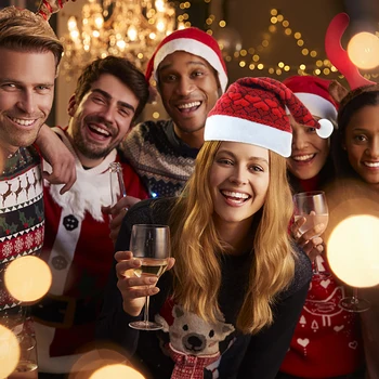 

4Pcs Christmas Hats Costumes Party Decor Hats Cute Dress Hat Christmas Hat For Home Christmas Gift Decor