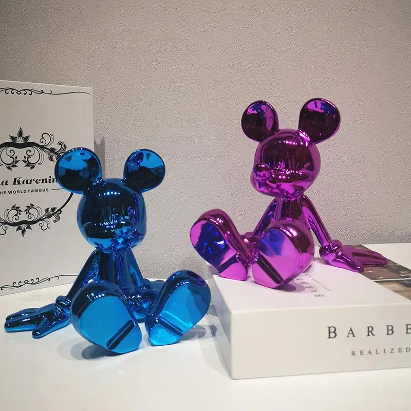 Disney Mickey Mouse Decorations Beckoning Cartoon Figure Resin Sculpture Trendy Shop Home Decoration Ornaments | Игрушки и хобби