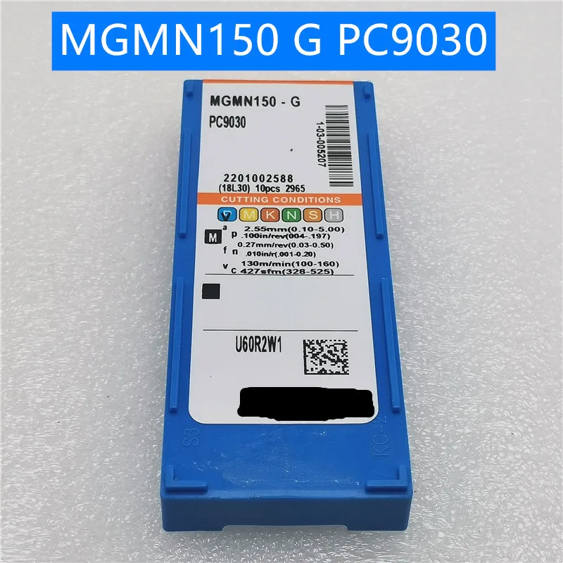 

100PCS MGMN150 G PC9030 Parting and grooving Carbide Insert Turning Tool Turning Milling Cutter CNC Cutting Tool Slot Cutting