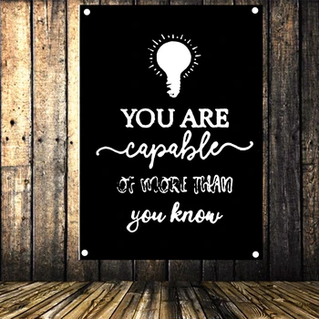 

Motivational Posters Flags & Banners, Inspirational Wall Art Wall Hanging, Classroom Office Entrepreneur Bedroom Decoration J1