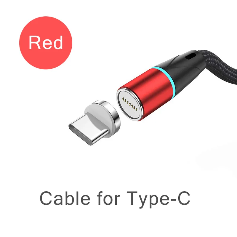 Магнитный адаптер CANDYEIC 12G с магнитной вилкой для Iphone, кабель для быстрой зарядки и передачи данных для Xiaomi Redmi Andriod, кабели для Micro type-C - Цвет: R cable for Type-C