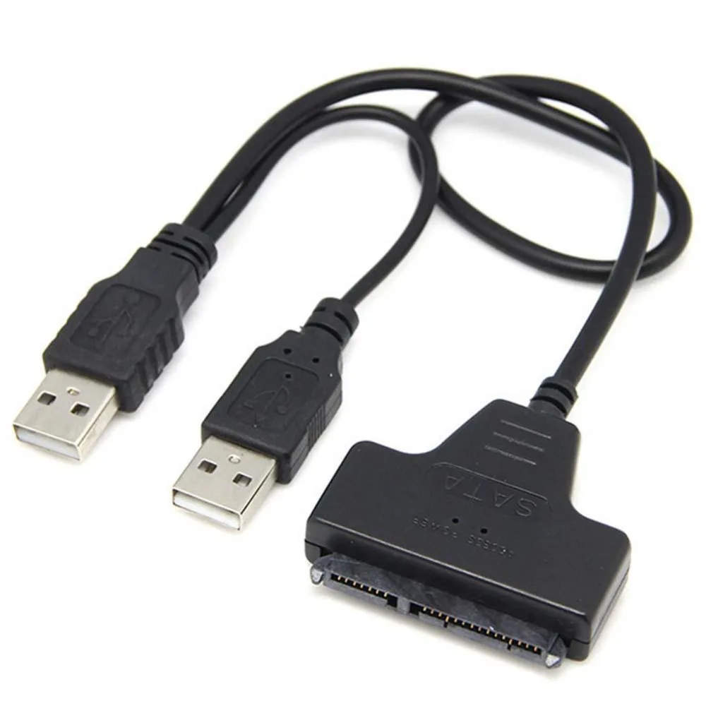 USB 2 0 до 5 дюймов HDD 22 Pin SATA жесткий диск кабель адаптер для SSD Plug and Play | Электроника