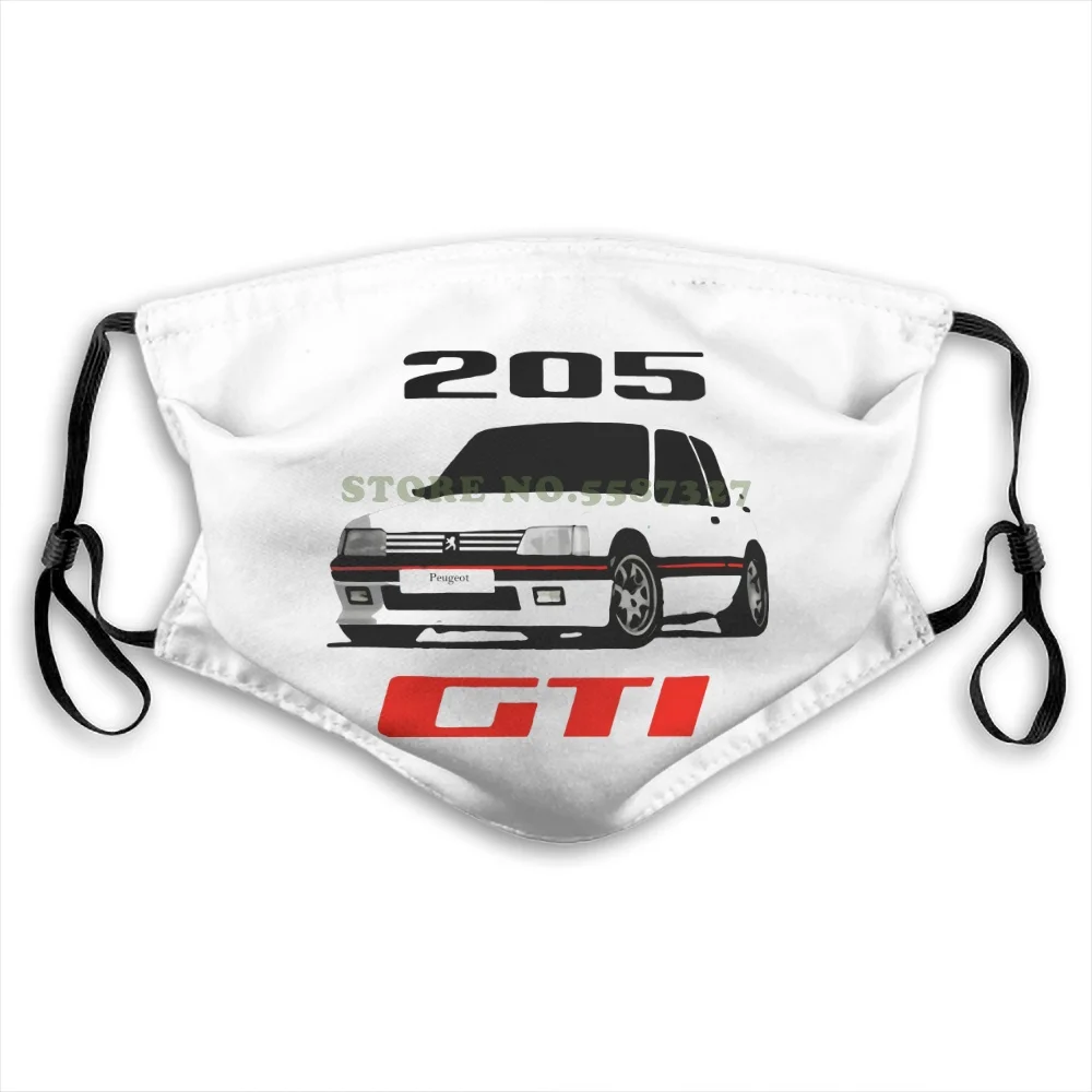Маска для лица Peugeot 205 Gti Rally Racinger мягкие хлопковые брюки Wrc белого черного серого